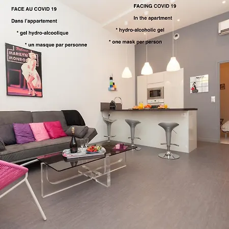 Marylin 2 Pieces 3 Etoiles, Plein Coeur De Cannes, 5mn Palais Et Plages Apartment Cannes